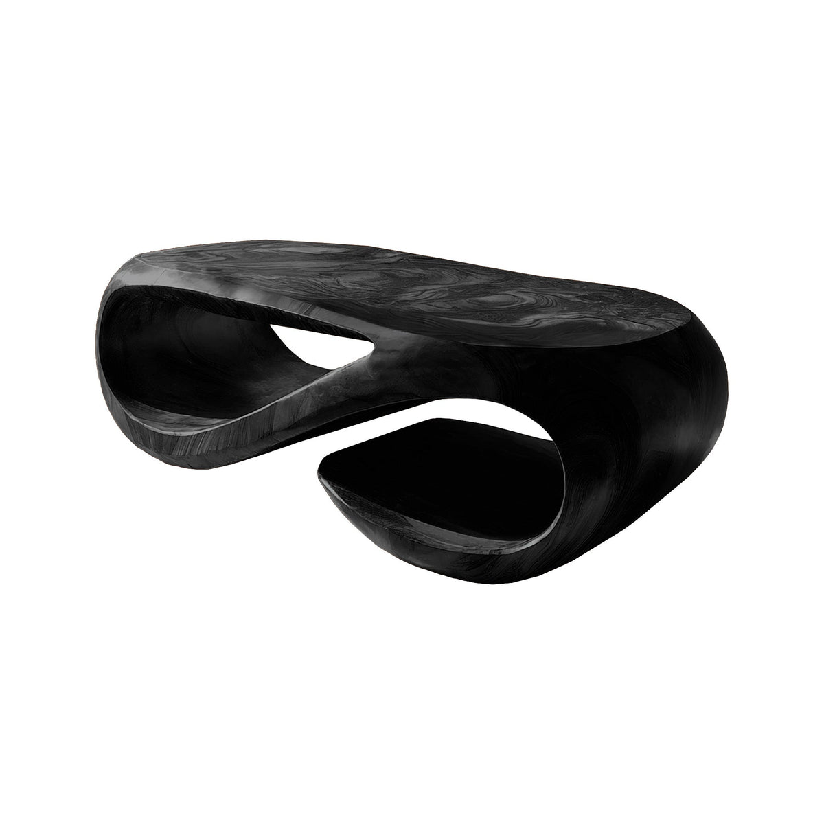 Flowloop Sculpted Solid Wood Coffee Table